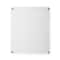 Cool Modern Frames Clear Acrylic Float Frame with Gold Hardware